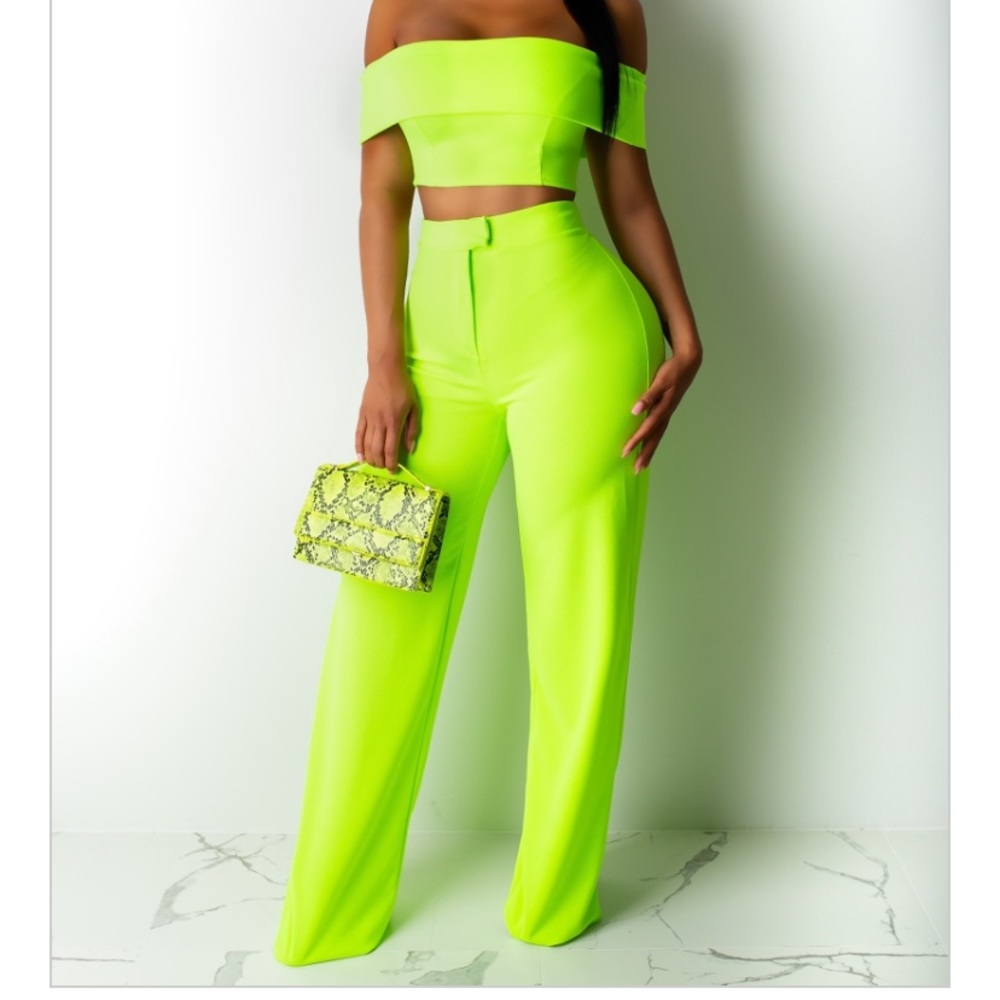 Neon pant set